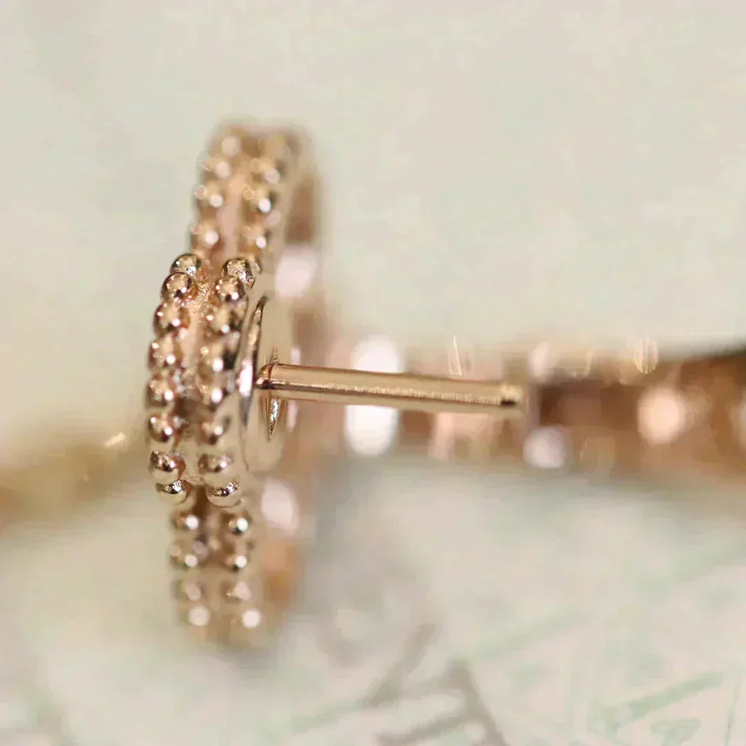 [Clover]CLOVER MEDIUM 1 MOTIFS FUll DIAMOND EARRINGS