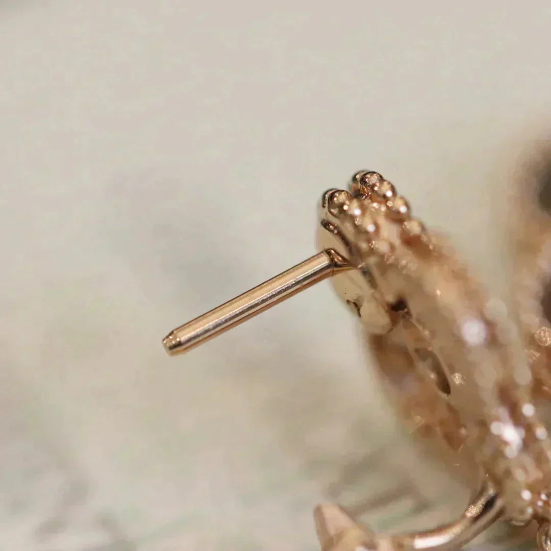 [Clover]CLOVER MEDIUM 1 MOTIFS FUll DIAMOND EARRINGS