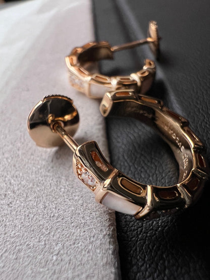 [Clover]SERPENTI MOP PINK GOLD EARRINGS