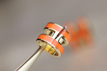 [Clover]MINI POP H EARRINGS ORANGE