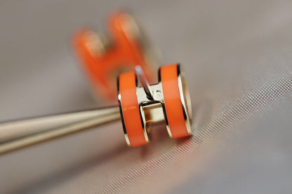 [Clover]MINI POP H EARRINGS ORANGE