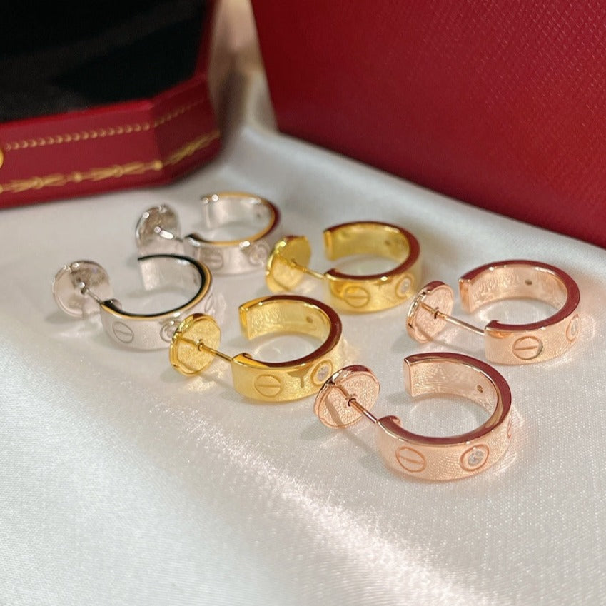 [Clover]LOVE EARRINGS 5.7MM 2 DIAMONDS