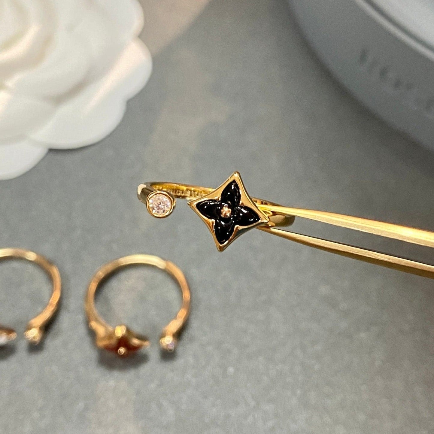 [Clover]STAR 1 DIAMOND OPEN RING