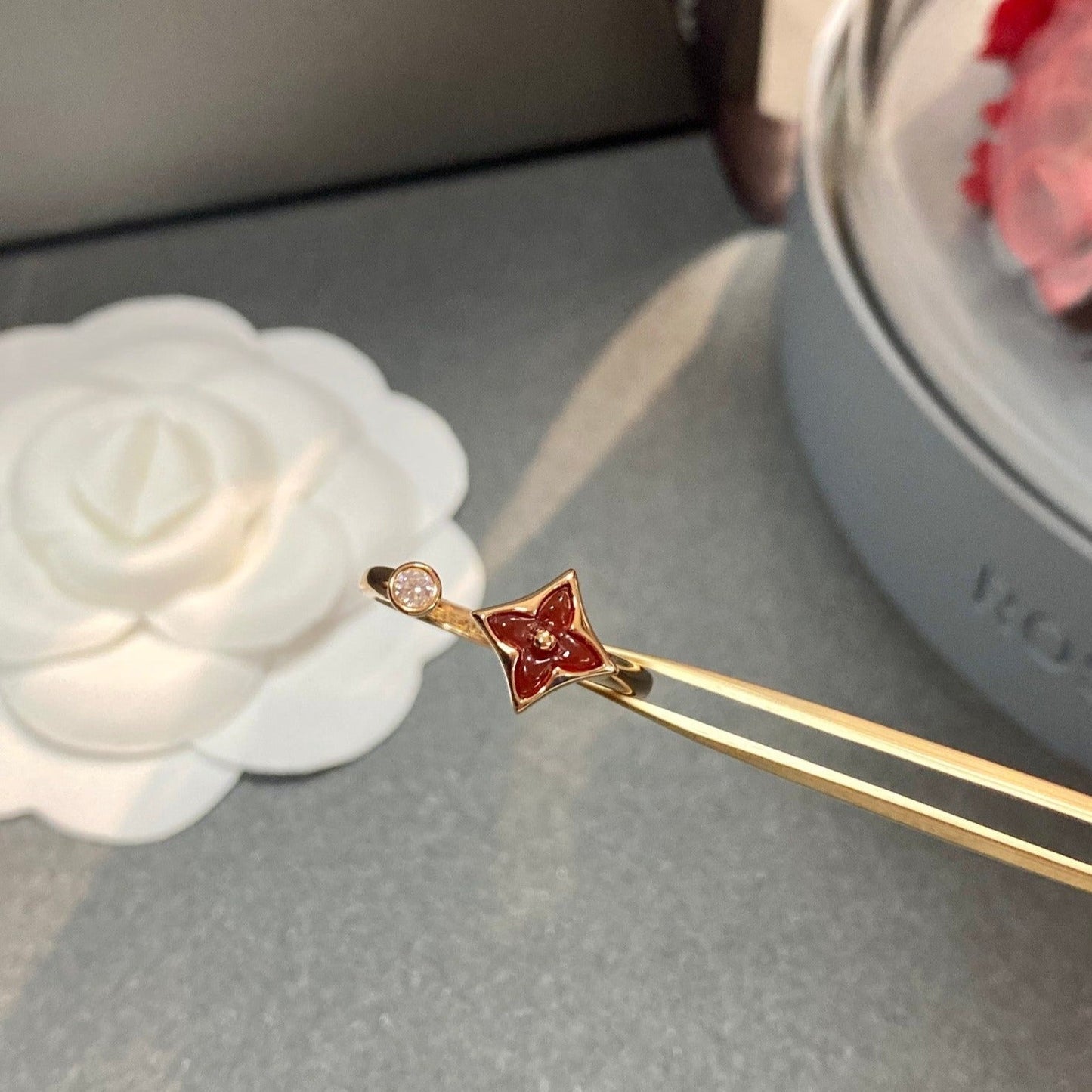 [Clover]STAR 1 DIAMOND OPEN RING