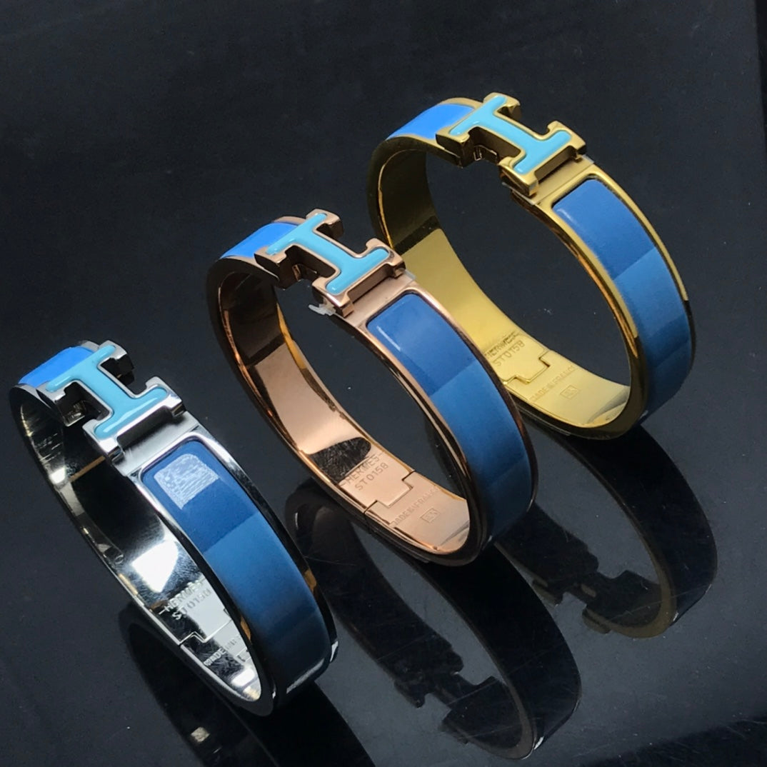 [Clover]H BRACELET BLUE RAINBOW CERAMIC
