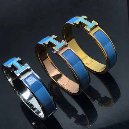 [Clover]H BRACELET BLUE RAINBOW CERAMIC