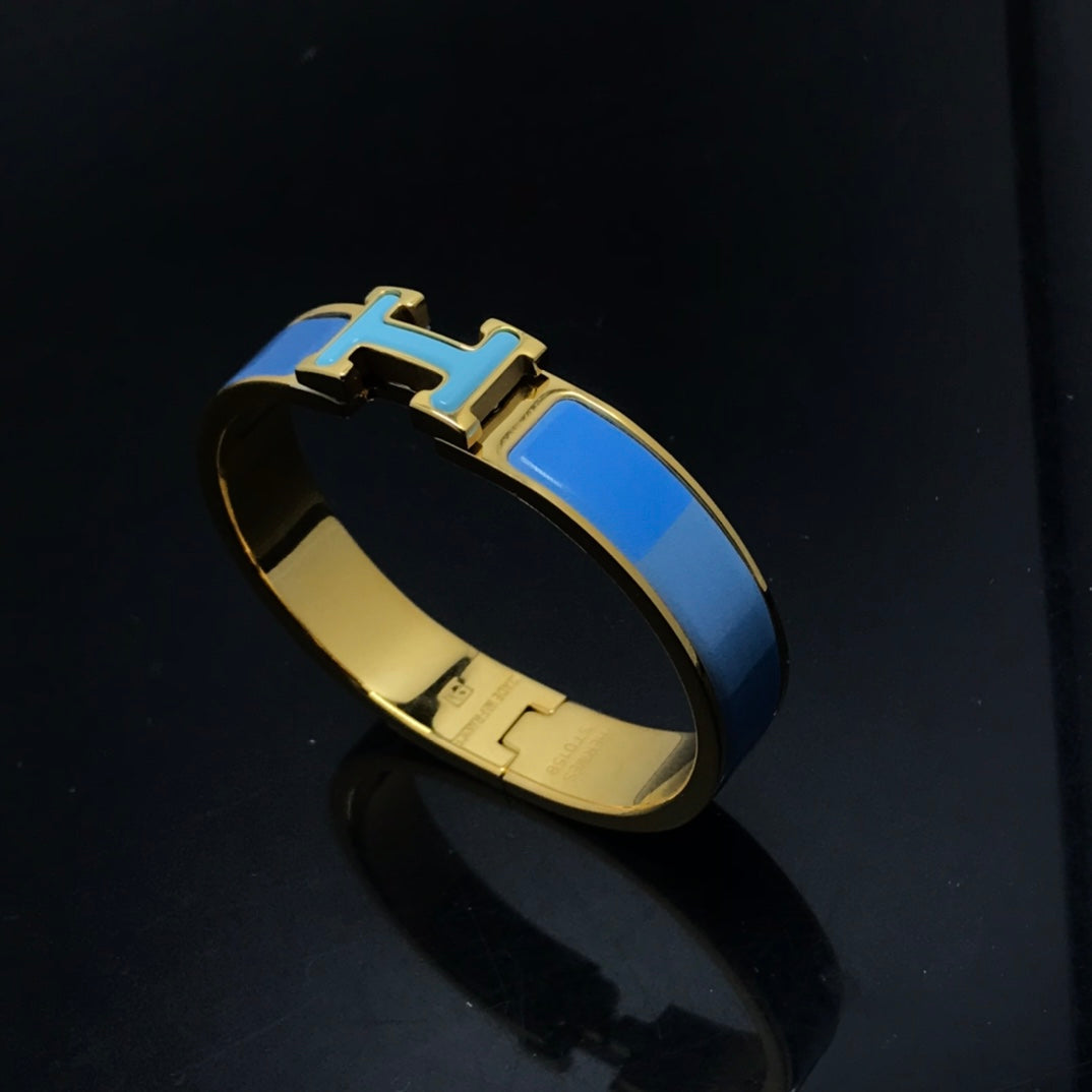 [Clover]H BRACELET BLUE RAINBOW CERAMIC