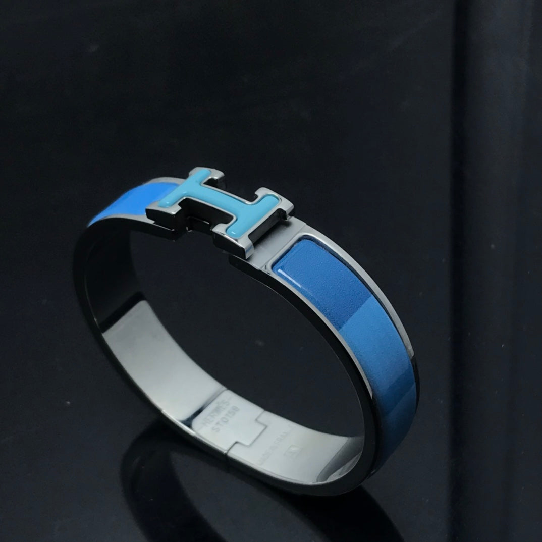 [Clover]H BRACELET BLUE RAINBOW CERAMIC