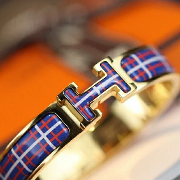 [Clover]H TARTAN BRACELET 12MM