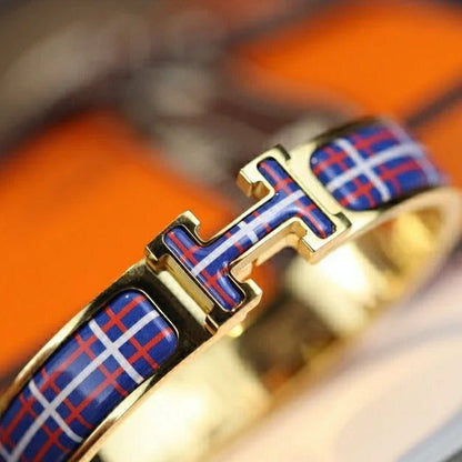 [Clover]H TARTAN BRACELET 12MM