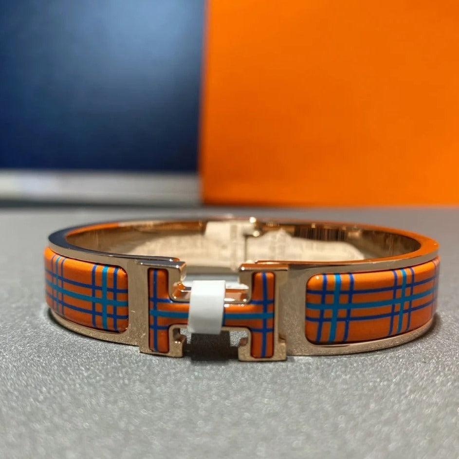 [Clover]H TARTAN BRACELET 12MM