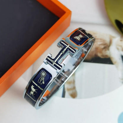 [Clover]H COUVERTURES DARK BLUE BRACELET