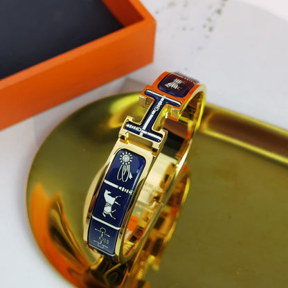 [Clover]H COUVERTURES DARK BLUE BRACELET