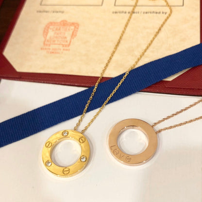 [Clover]LOVE NECKLACE 16MM 3 DIAMONDS