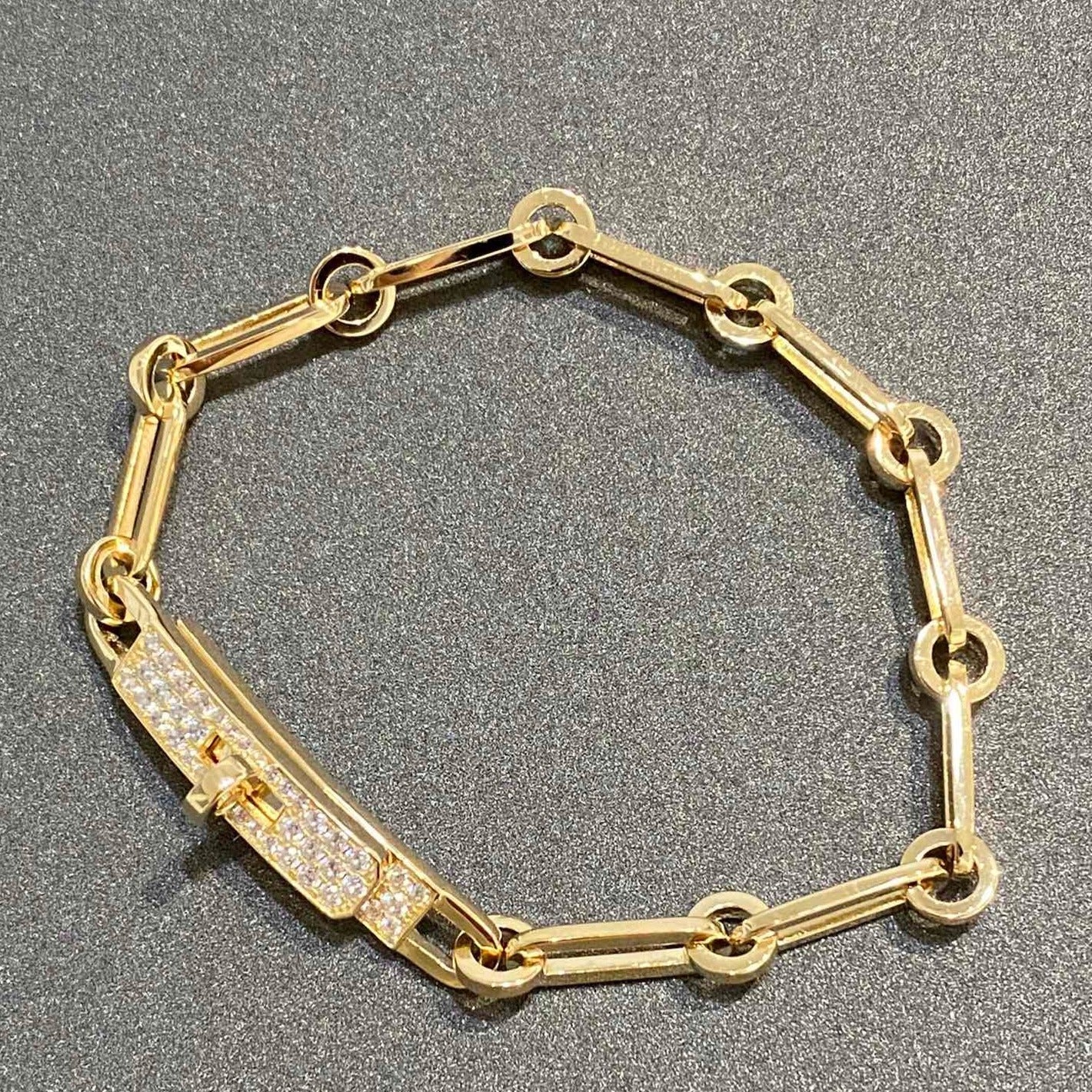 [Clover]CHAINE BRACELET SMALL MODEL DIAMOND