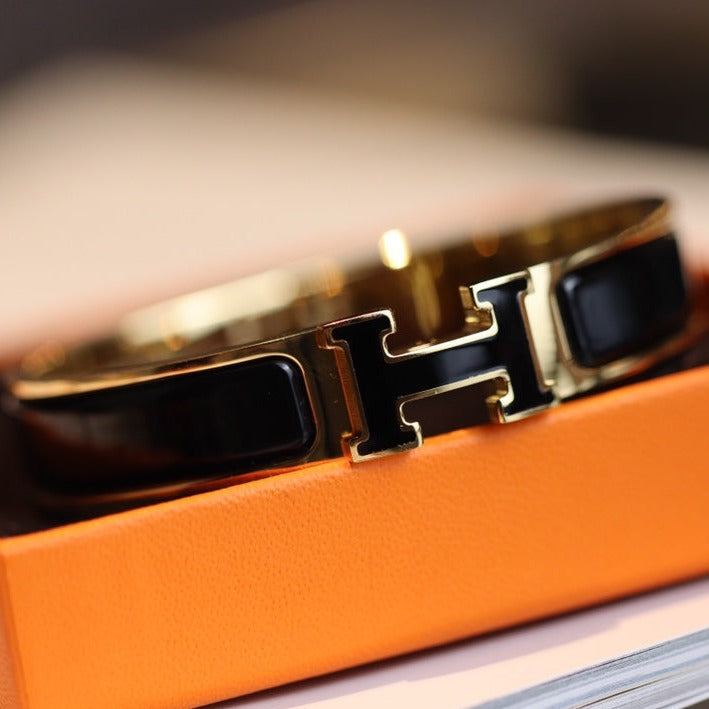 [Clover]H BRACELET 12MM GOLD
