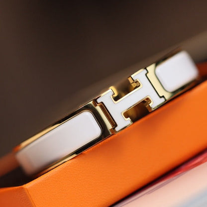 [Clover]H BRACELET 12MM GOLD