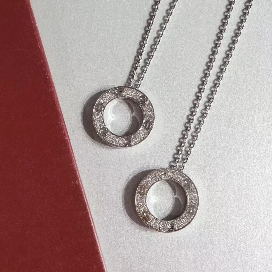 [Clover]LOVE NECKLACE ADJUSTABLE SILVER