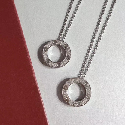 [Clover]LOVE NECKLACE ADJUSTABLE SILVER
