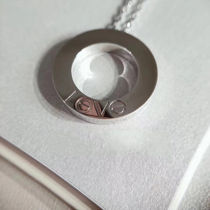 [Clover]LOVE NECKLACE ADJUSTABLE SILVER