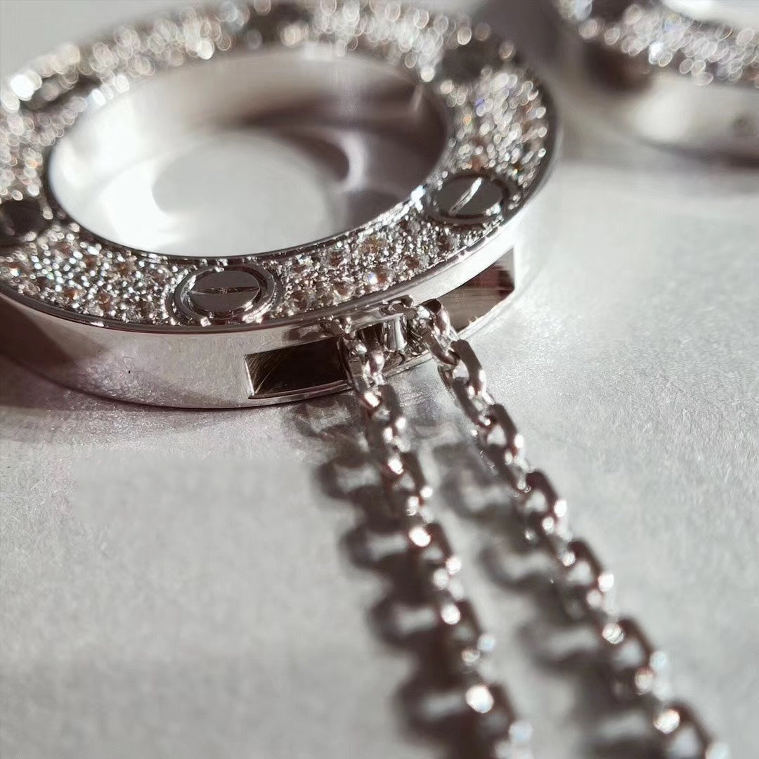 [Clover]LOVE NECKLACE ADJUSTABLE SILVER
