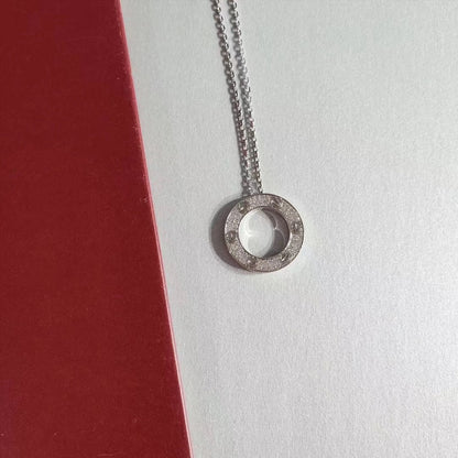 [Clover]LOVE NECKLACE ADJUSTABLE SILVER