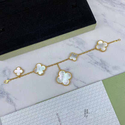 [Clover]MAGIC CLOVER MOP GOLD BRACELET 5 MOTIFS