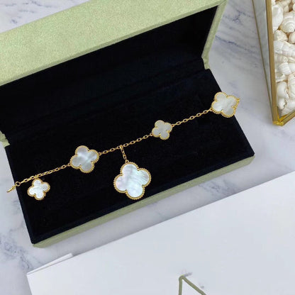 [Clover]MAGIC CLOVER MOP GOLD BRACELET 5 MOTIFS