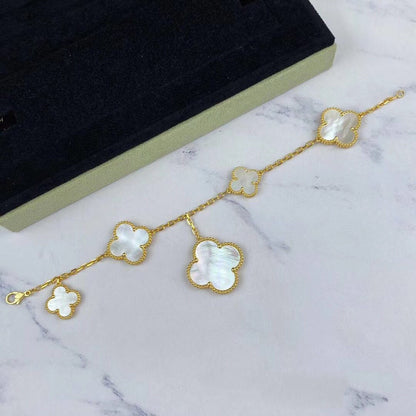 [Clover]MAGIC CLOVER MOP GOLD BRACELET 5 MOTIFS