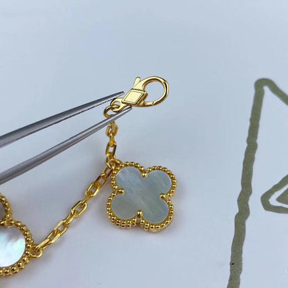 [Clover]MAGIC CLOVER MOP GOLD BRACELET 5 MOTIFS