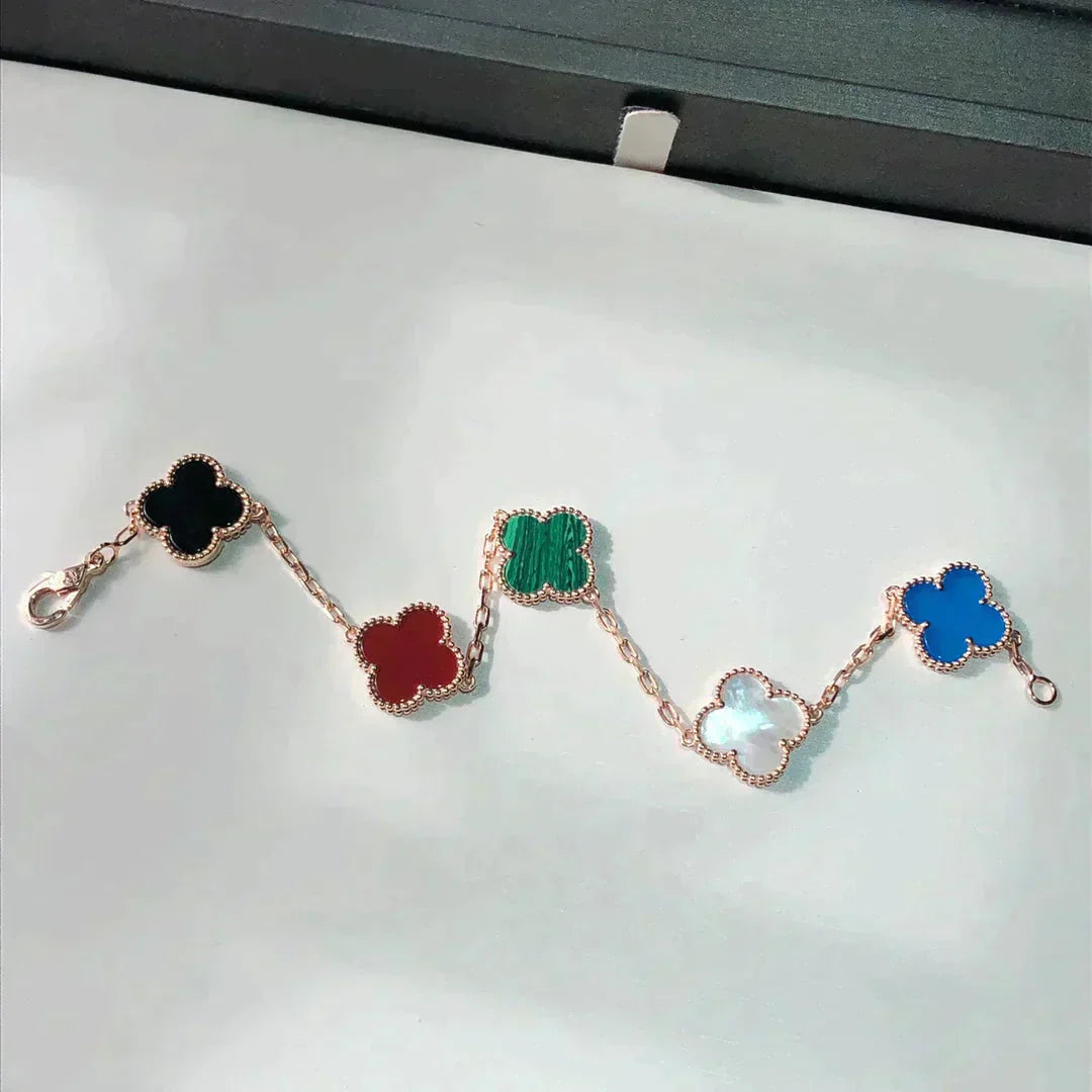 [Clover]CLOVER 5 MOTIFS MULTICOLOR  BRACELET