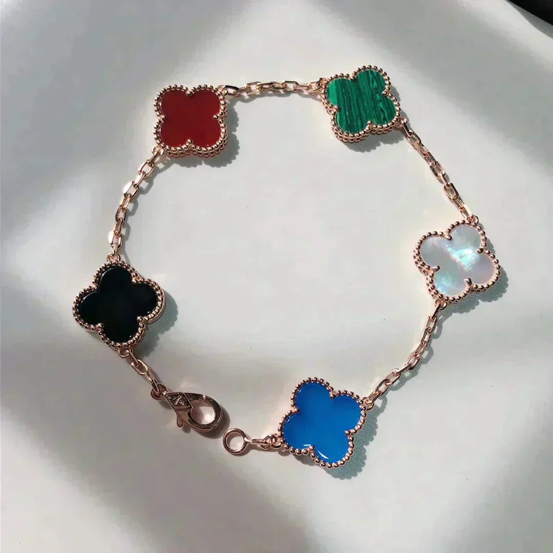 [Clover]CLOVER 5 MOTIFS MULTICOLOR  BRACELET