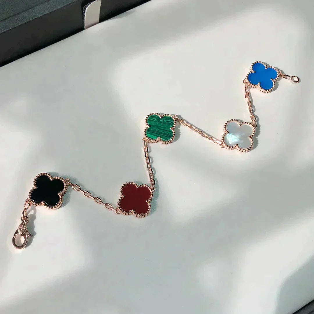 [Clover]CLOVER 5 MOTIFS MULTICOLOR  BRACELET