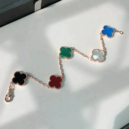 [Clover]CLOVER 5 MOTIFS MULTICOLOR  BRACELET