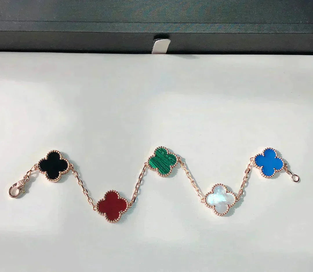[Clover]CLOVER 5 MOTIFS MULTICOLOR  BRACELET