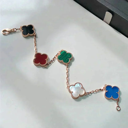 [Clover]CLOVER 5 MOTIFS MULTICOLOR  BRACELET