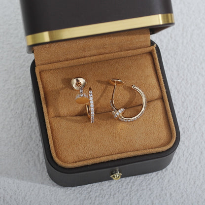 [Clover]JUSTE EARRINGS 12.75MM PINK GOLD DIAMOND