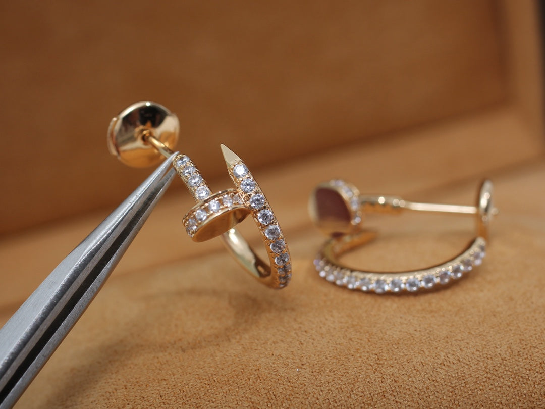 [Clover]JUSTE EARRINGS 12.75MM PINK GOLD DIAMOND