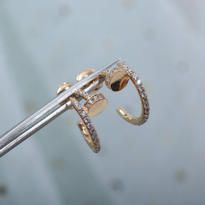 [Clover]JUSTE EARRINGS 12.75MM PINK GOLD DIAMOND