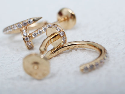[Clover]JUSTE EARRINGS 12.75MM PINK GOLD DIAMOND