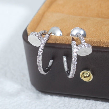 [Clover]JUSTE EARRINGS 12.75MM SILVER DIAMOND