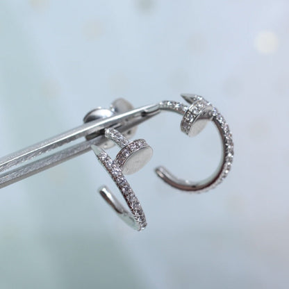 [Clover]JUSTE EARRINGS 12.75MM SILVER DIAMOND