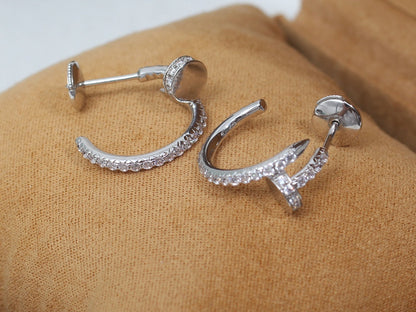 [Clover]JUSTE EARRINGS 12.75MM SILVER DIAMOND