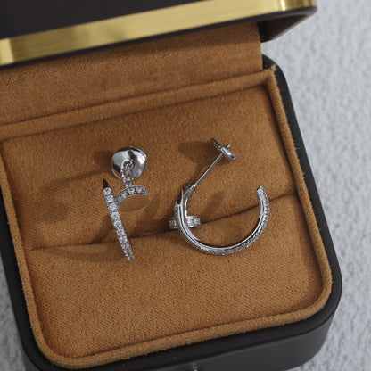 [Clover]JUSTE EARRINGS 12.75MM SILVER DIAMOND