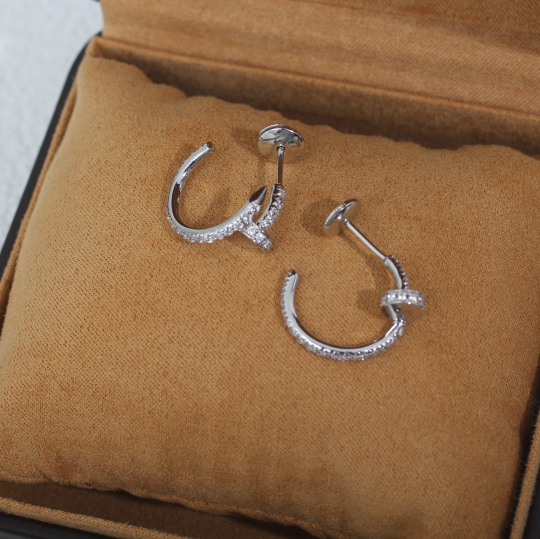 [Clover]JUSTE EARRINGS 12.75MM SILVER DIAMOND