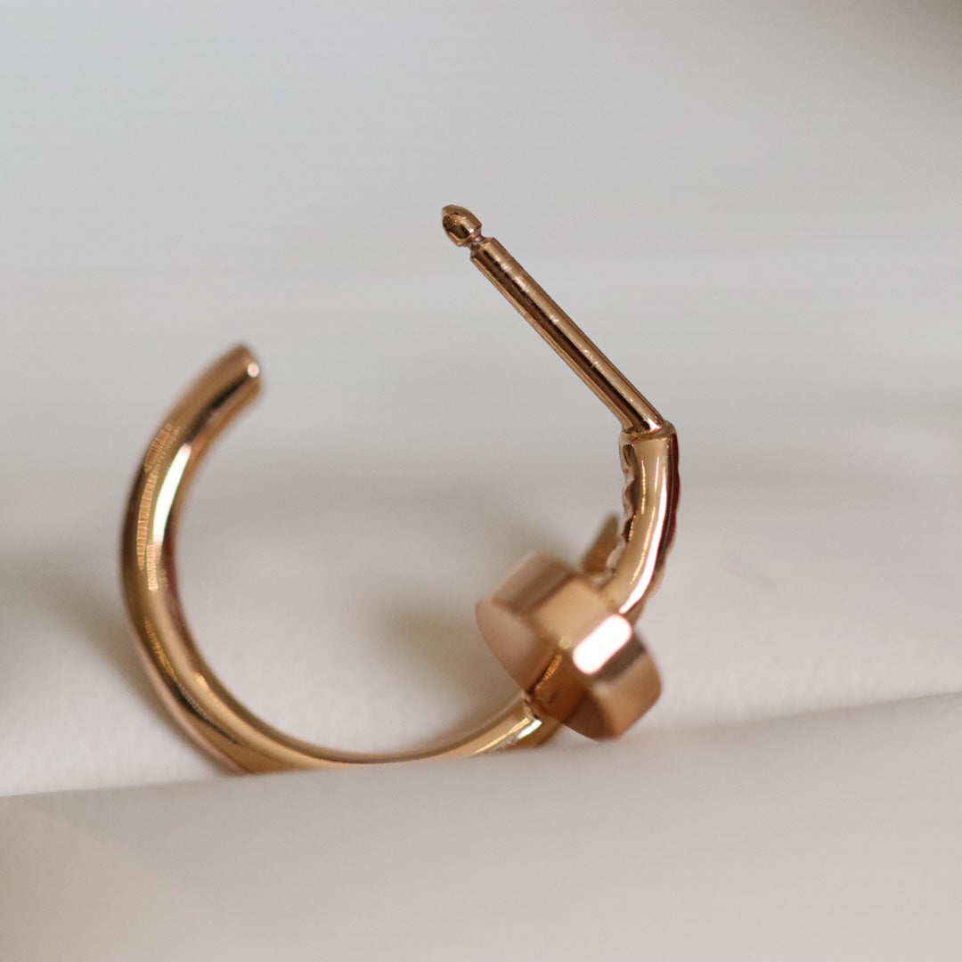 [Clover]JUSTE EARRINGS PINK GOLD