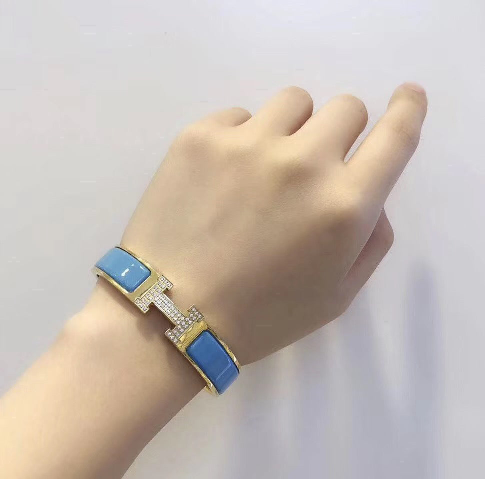 [Clover]H CLOUD BLUE BRACELET GOLD DIAMOND