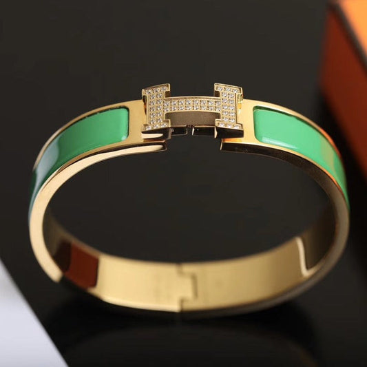 [Clover]H BRACELET GOLD DIAMOND