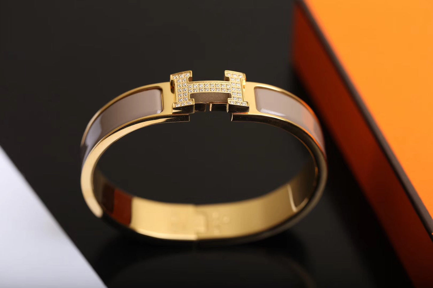 [Clover]H BRACELET GOLD DIAMOND