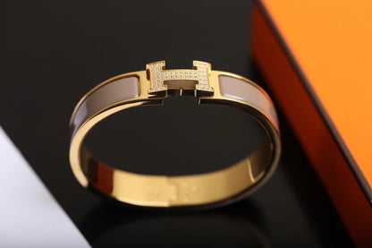 [Clover]H BRACELET GOLD DIAMOND